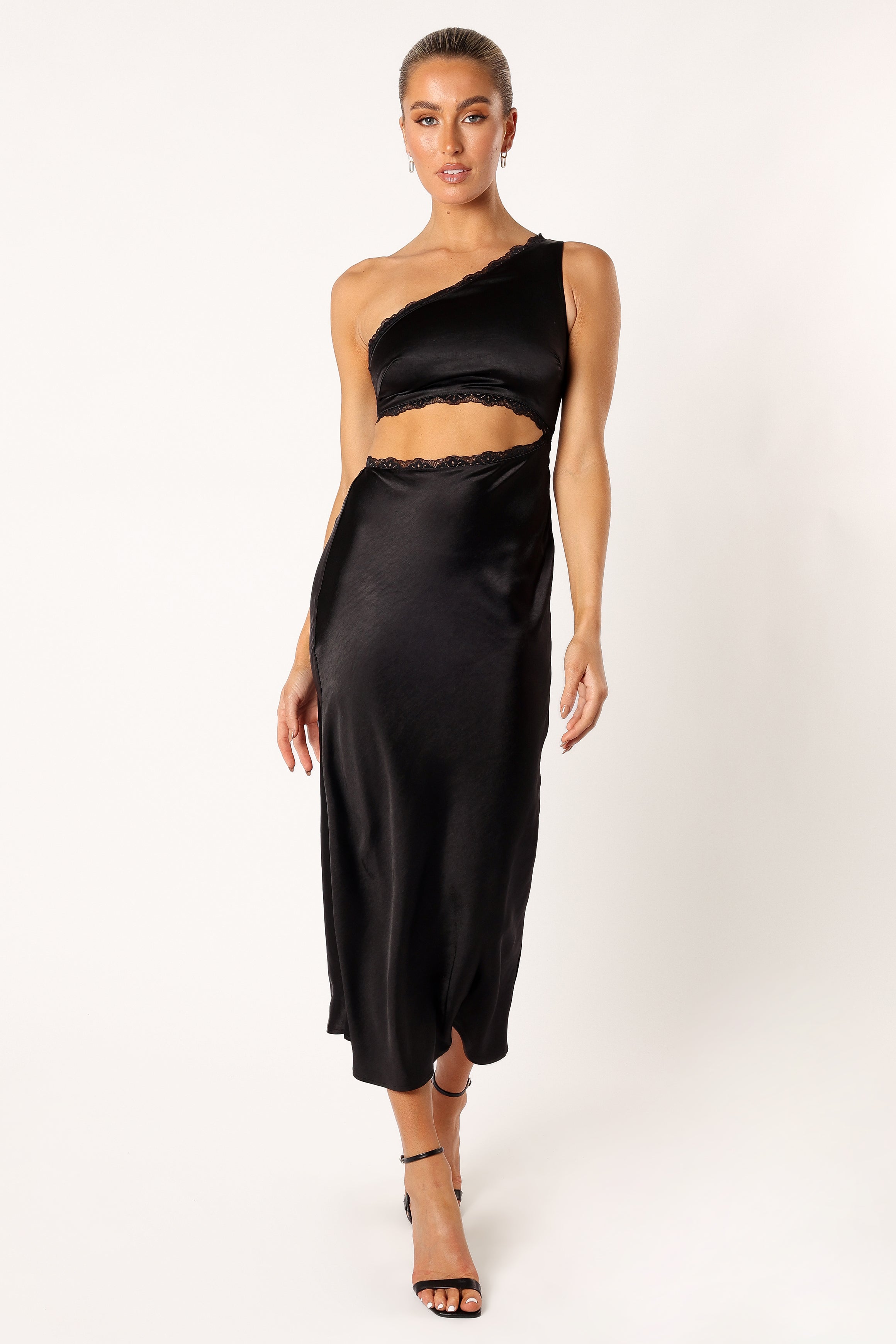 Alta Long Midi Dress for Women - Elegant Black Flowy Maxi Dress | Perfect for Weddings, Parties & Summer Vacations