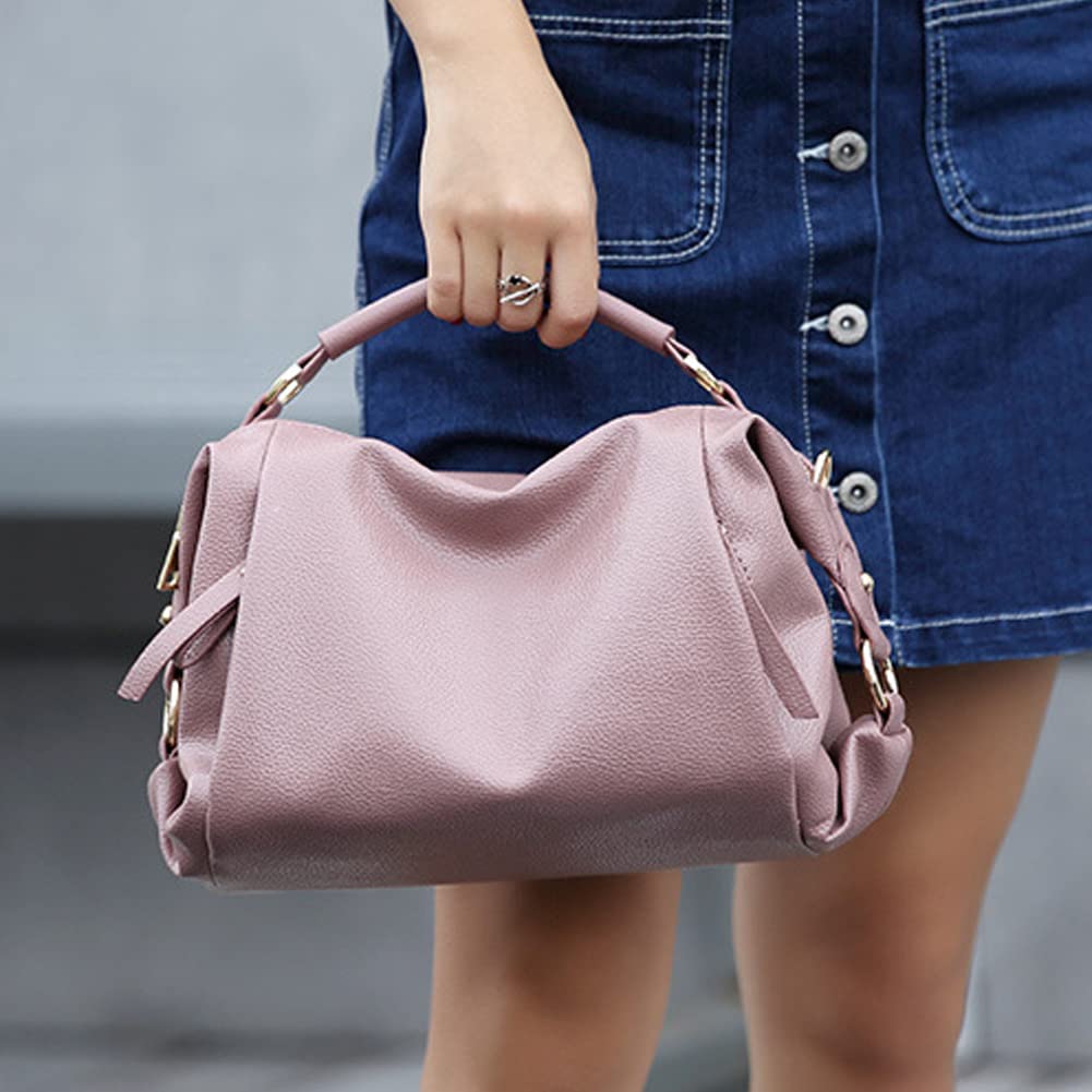 Yohora Women's PU Leather Top Handle Shoulder Crossbody Bag - Adjustable Strap Satchel Purse Wallet for Work, Travel & Everyday Use