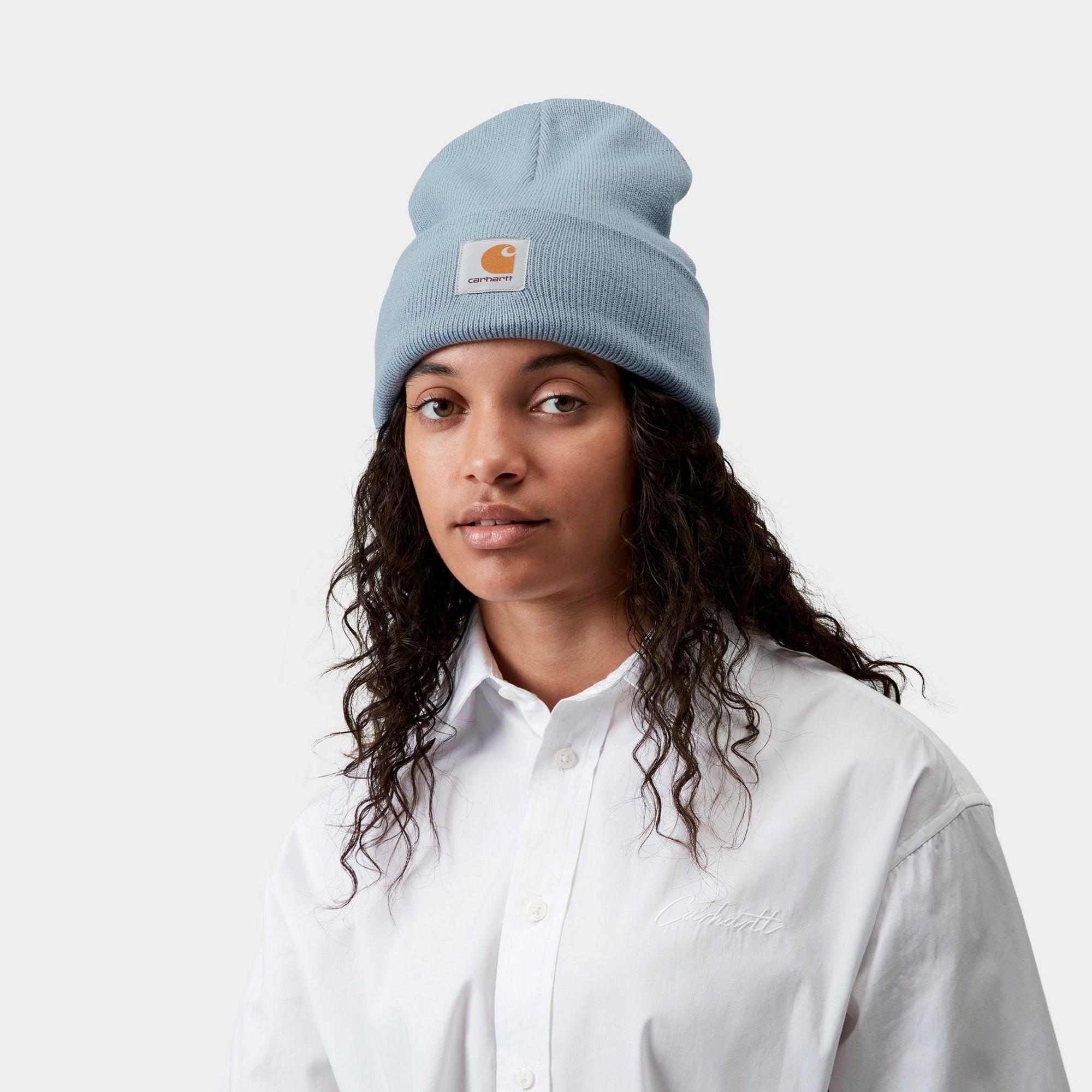 Frosted Blue Acrylic Watch Hat - Stylish and Durable Unisex Watch Cap for Men & Women - Perfect for Winter, Outdoor Activities, and Fashion Accessories