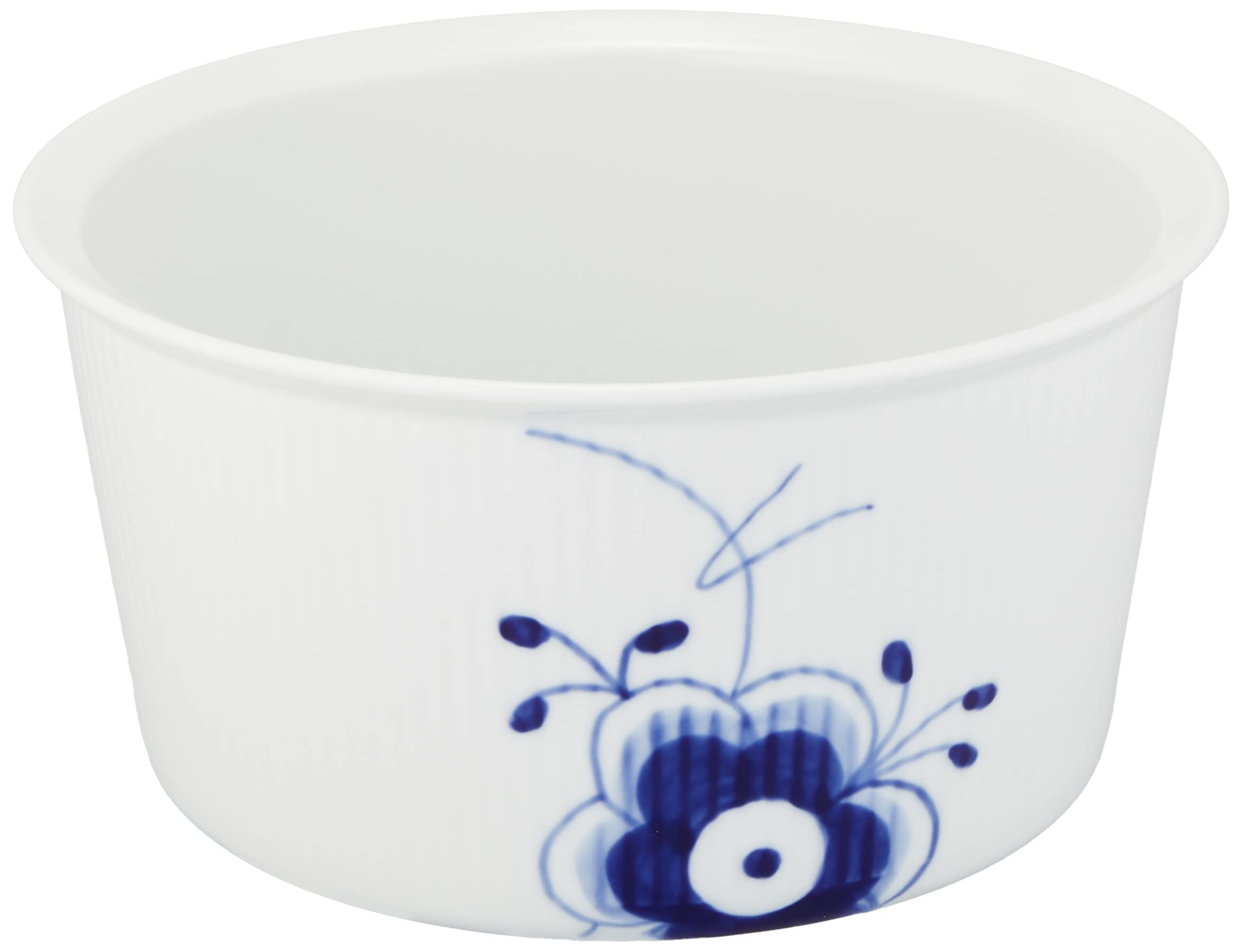 Royal Copenhagen Blue Fluted Mega Bowl with Lid - 1 Quart Porcelain Serving Bowl for Soup, Salad, Desserts - Elegant Dinnerware for Home & Entertaining