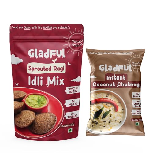 Ragi Idli with Coconut Chutney