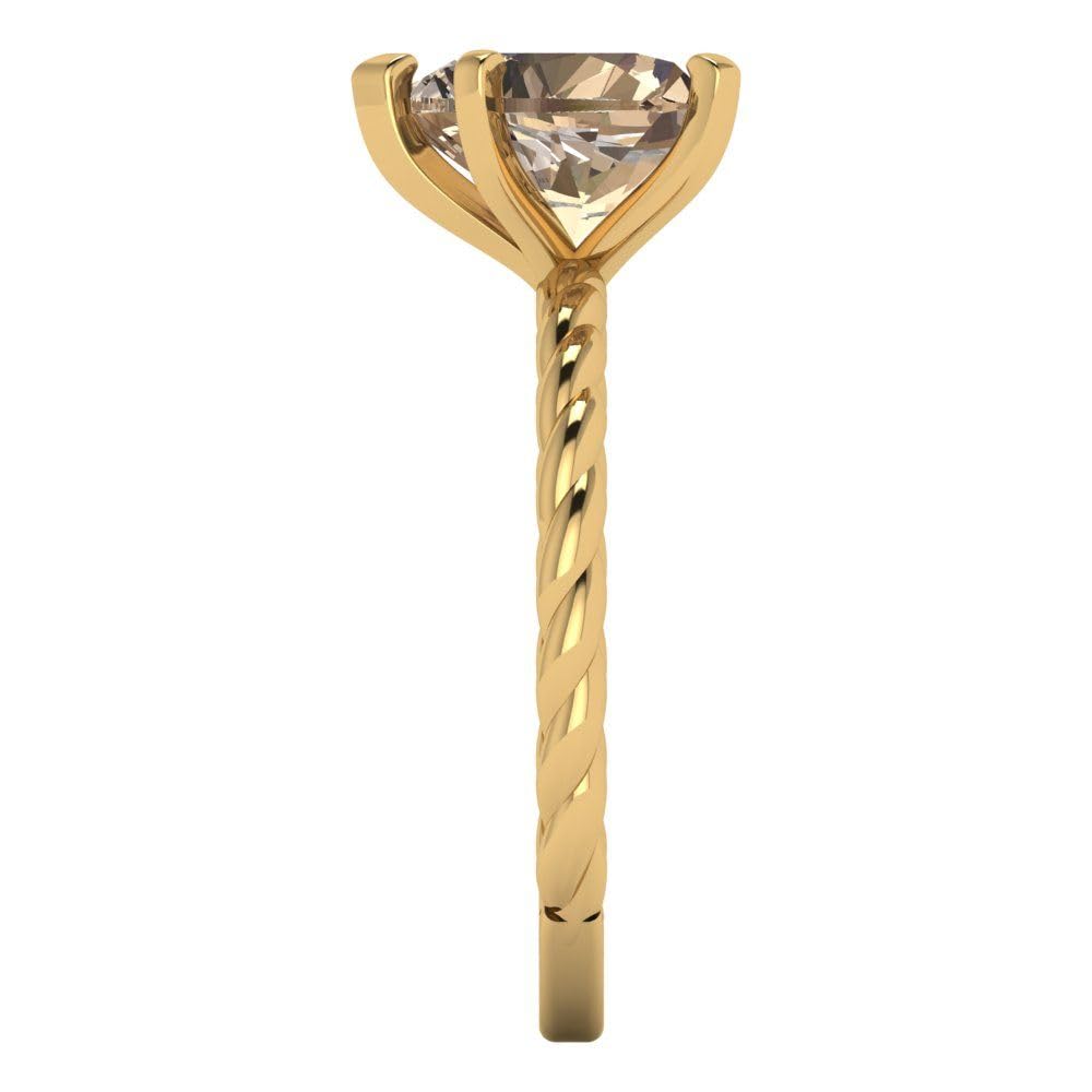 2.0ct Heart Moissanite Ring 18K Gold for Engagement & Anniversary