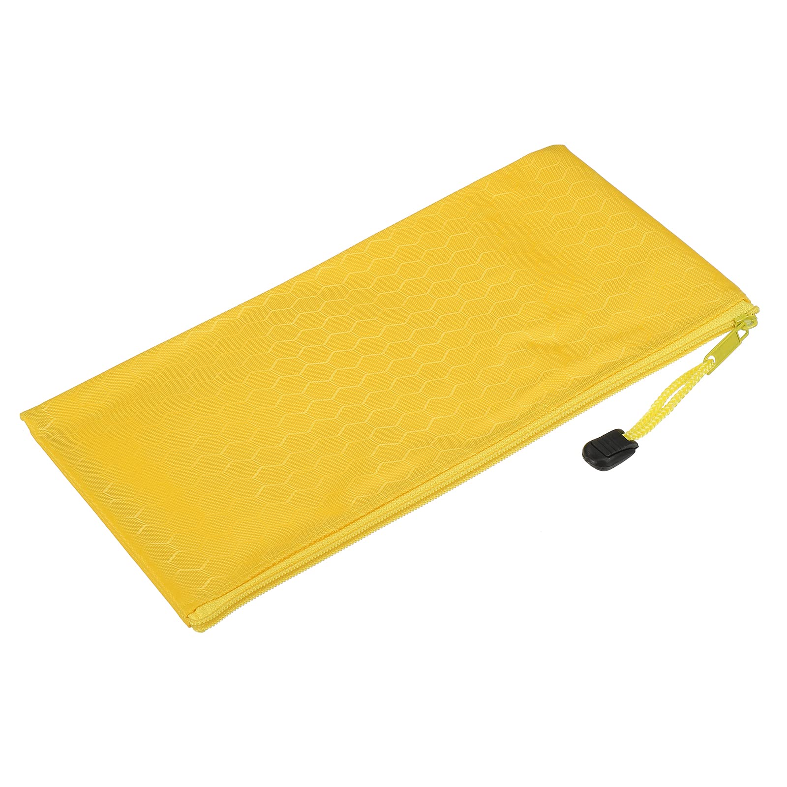 Waterproof A6 Zipper File Bags - 5 Pack Document Organizer Pouch for Travel, Office & School Supplies - Yellow Storage Solution for Passports, Receipts & Important Papers