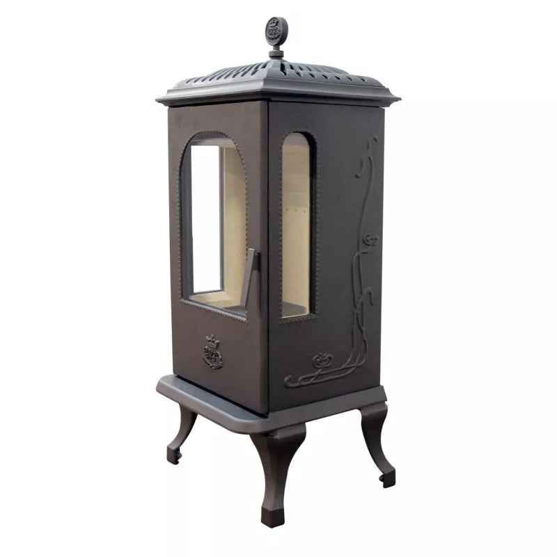 Westbo Victoria 100 Cast Iron Stove - Classic Wood Burning Fireplace for Cozy Home Heating & Cabin Decor