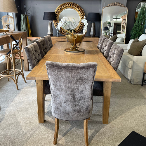 Hartley Extendable Dining Table - 7ft, 8.5ft, 10ft - Expandable Wooden Table for Large Families & Entertaining | Perfect for Dining Rooms, Kitchens & Open Concept Spaces
