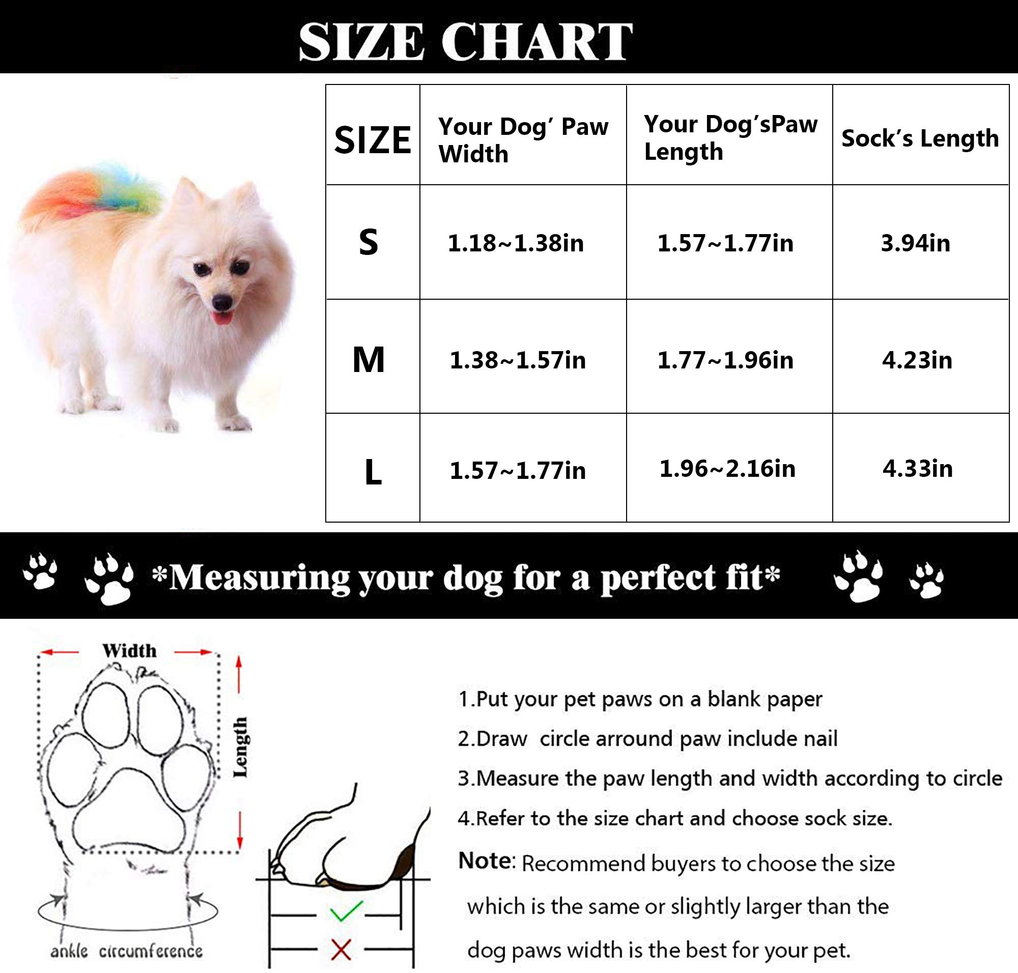 URBEST Non-Slip Dog Socks for Small Dogs & Puppies - 4PCS Adjustable Pet Paw Protectors with Anti-Skid Soles, Breathable Cat Socks (Size S, Blue) - Perfect for Indoor Floor Protection & Winter Warmth