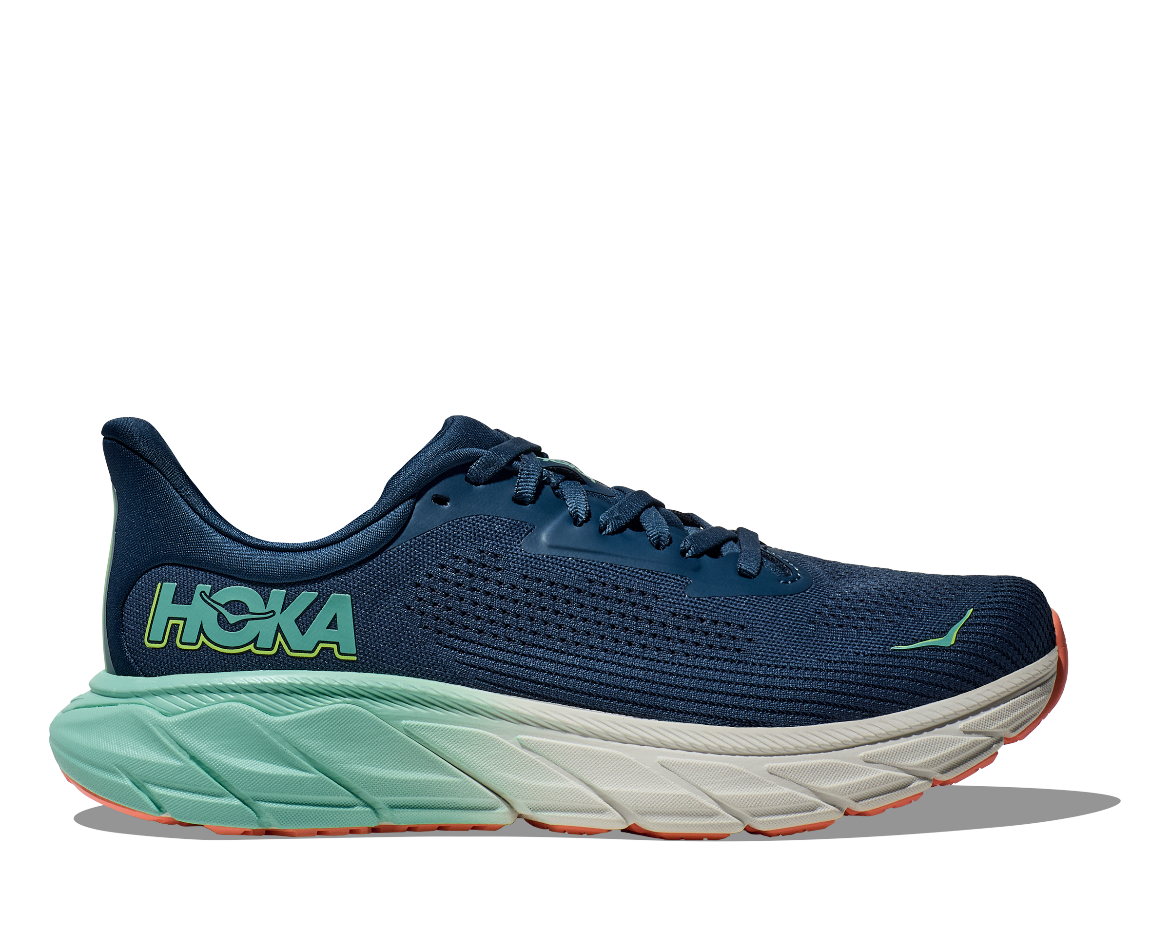 HOKA Women's Arahi 7 Running Shoes - Midnight/Seafoam | Stability & Cushion for Road Running, Walking & Daily Wear