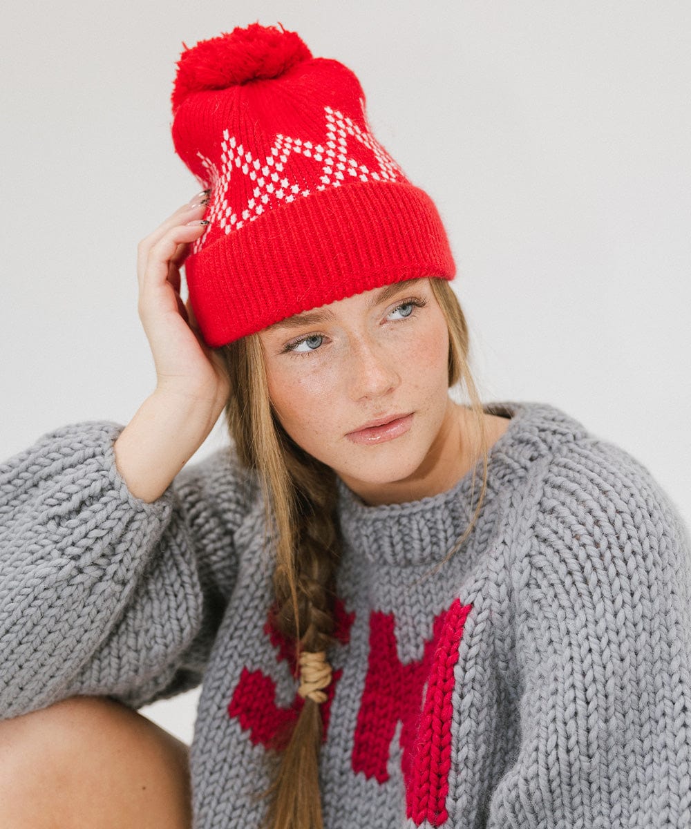 Elio Pom Beanie - Soft Winter Knit Hat with Faux Fur Pom for Men & Women - Perfect for Skiing, Snowboarding & Cold Weather Fashion