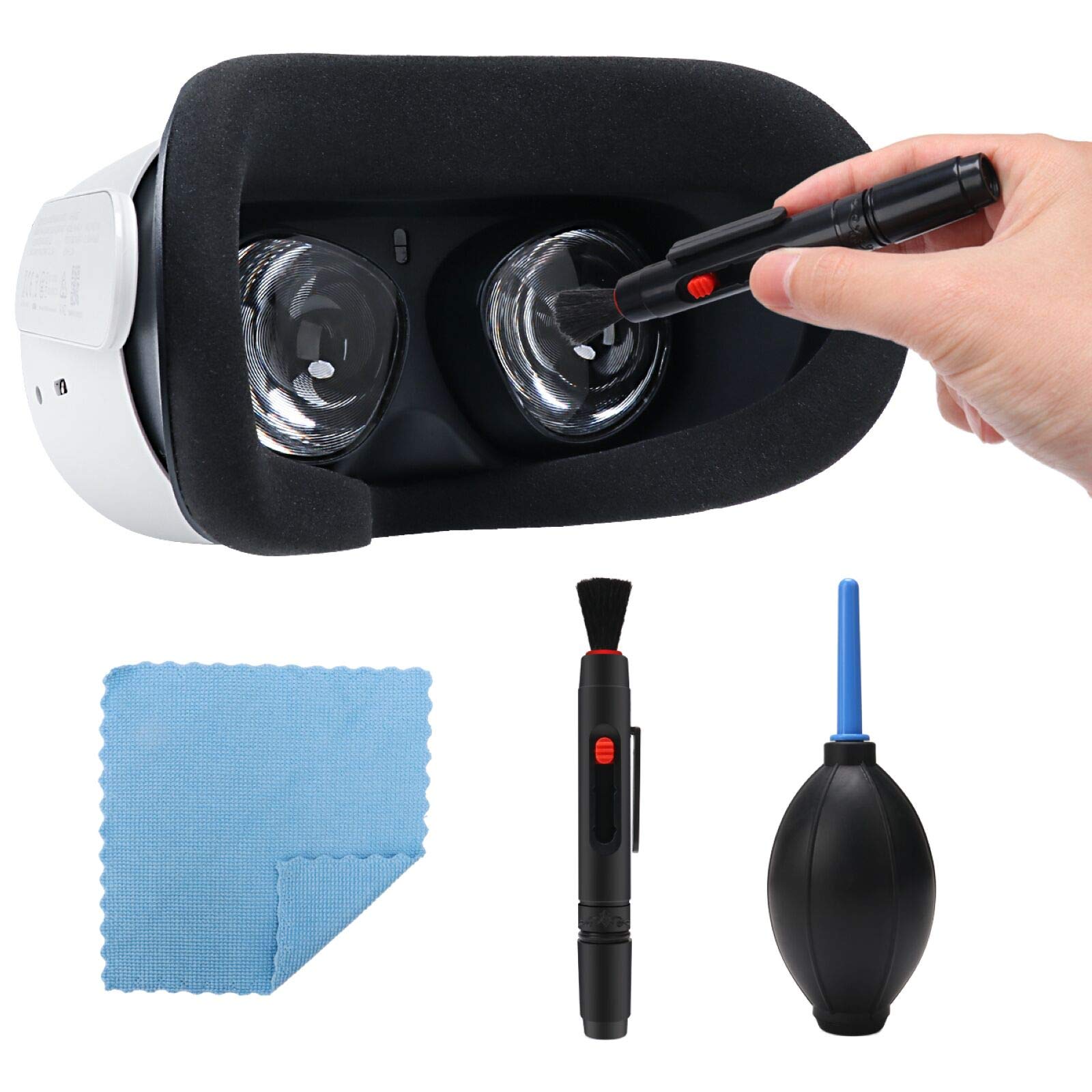 COSOOS Lens Cleaning Pen for Oculus Quest 2/Quest/Rift S, HTC Vive, PS4 VR Headset - Professional Lens Cleaner for VR Headsets, Drones, Cameras, Glasses & Optical Lenses - Remove Dust, Smudges & Fingerprints - Perfect for Gaming, Photography & Travel Accessories
