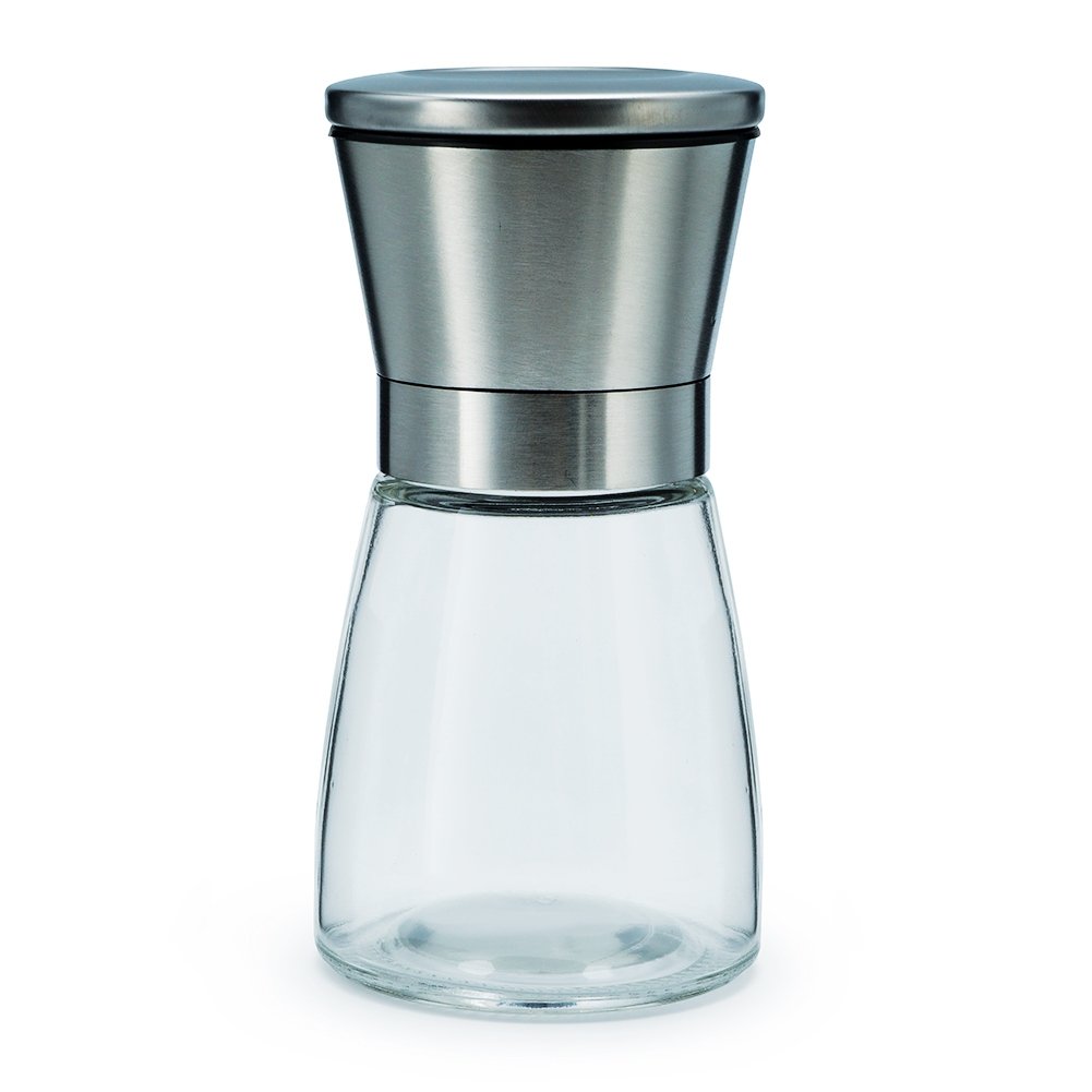 Premium Glass Salt and Pepper Grinder Set - Adjustable Ceramic Manual Spice Mill for Coarse Sea Salt, Peppercorns & Herbs | Perfect for Kitchen, Dining Table & Gourmet Cooking