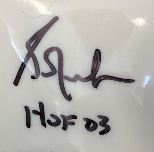 Grant Fuhr Edmonton Oilers Signed Replica Throwback Goalie Mask - NHL Hockey Hall of Fame 2003 Schwartz Edition - Perfect for Hockey Collectors, Man Cave Decor & Sports Memorabilia Displays