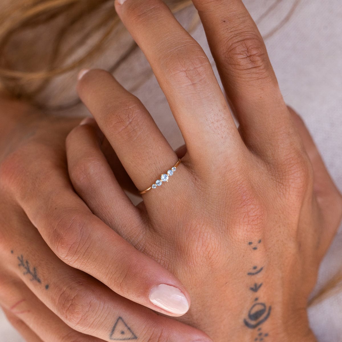 Aquamarine Oceana Ring - Elegant Blue Gemstone Jewelry for Women - Perfect for Weddings, Parties & Everyday Wear