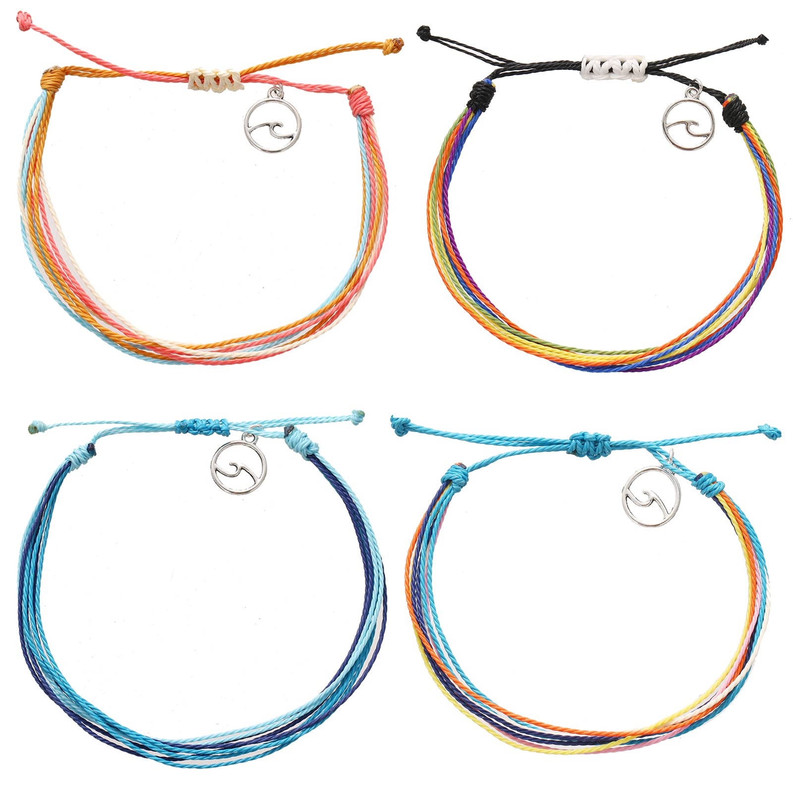 Waterproof Boho Surfer Ankle Bracelets for Women & Men - Trendy String Anklet Jewelry for Teen Girls | Perfect for Beach, Summer, and Casual Wear