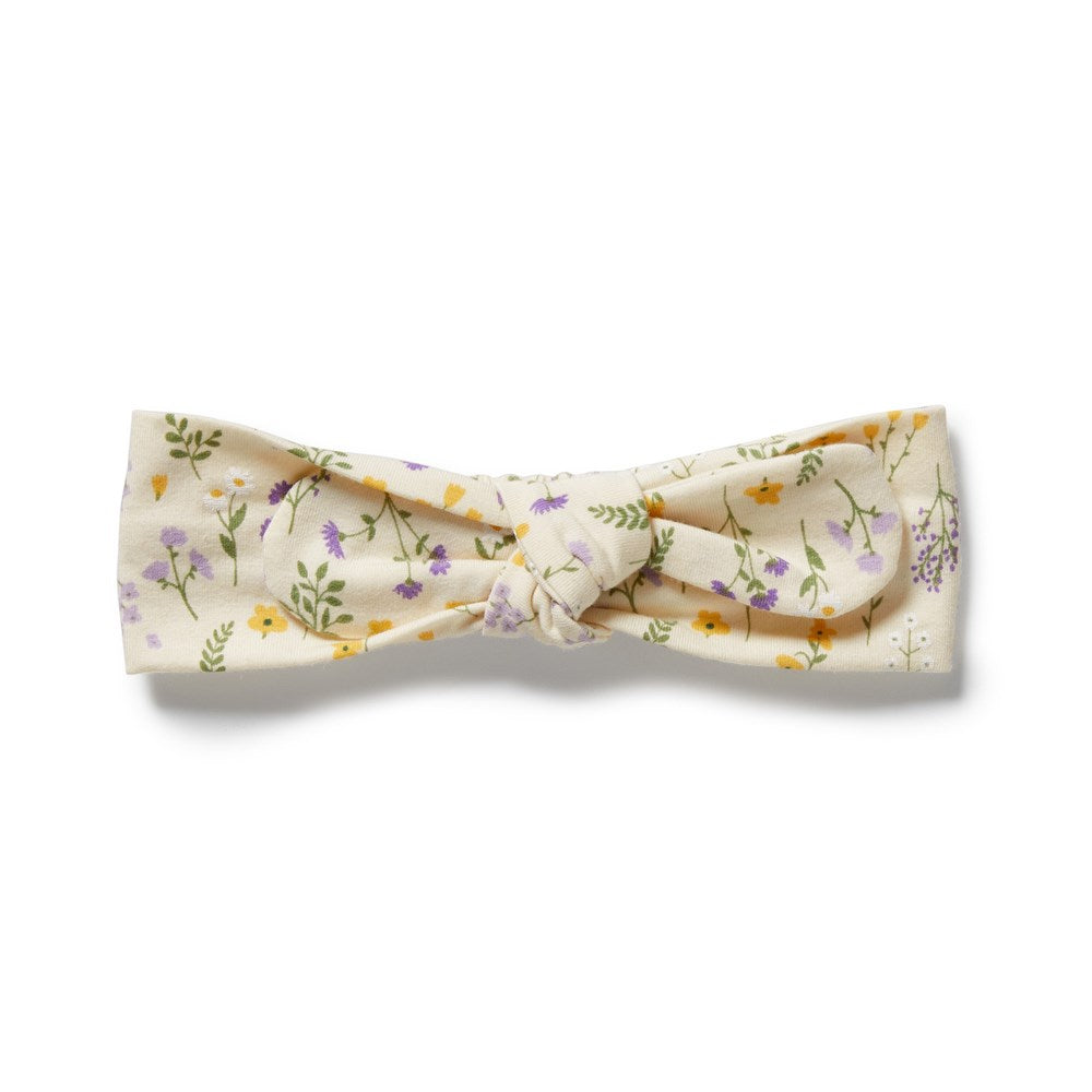 Bella Floral Organic Cotton Headband for Women - Soft & Comfortable Hair Accessories for Everyday Wear, Weddings, and Special Occasions