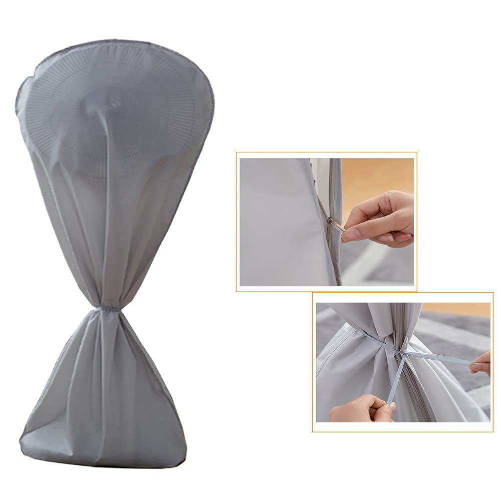 420D Heavy Duty Electric Fan Dust Cover - Washable, Waterproof & Dustproof Protective Cover for Pedestal Stand Fan & Floor Fan (Grey) | Indoor & Outdoor Use for Home, Office, Patio