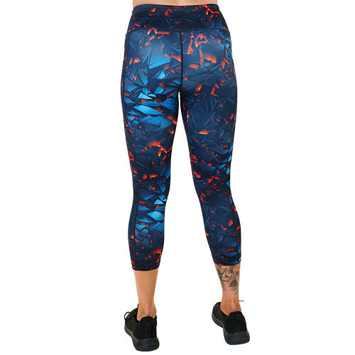 Lava Print Leggings for Women - Trendy & Comfortable Workout Pants for Yoga, Running & Gym - Fun The Floor Is Lava Inspired Design