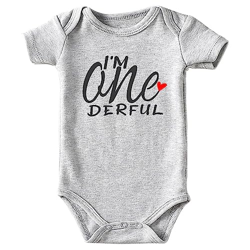 I'm Onederful 1st Birthday Gray