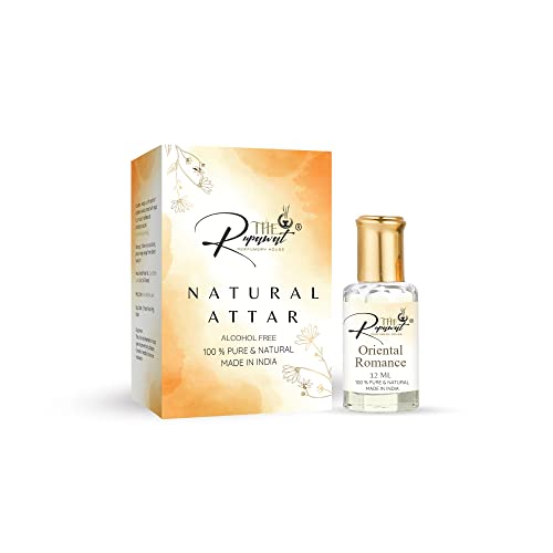 THE RUPAWAT Perfume for Men & Women - Oriental Romance Attar, Pure Natural Alcohol-Free Long Lasting Fragrance, 12ml - Perfect for Weddings, Date Nights & Special Occasions