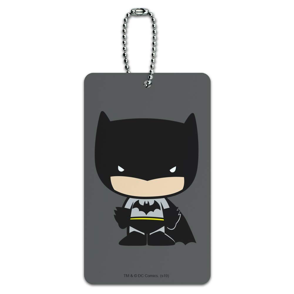 Batman Chibi Character Luggage Tag - Cute Superhero Suitcase ID Tag for Travel, Carry-On Bags & Backpacks - Perfect for Kids & Batman Fans