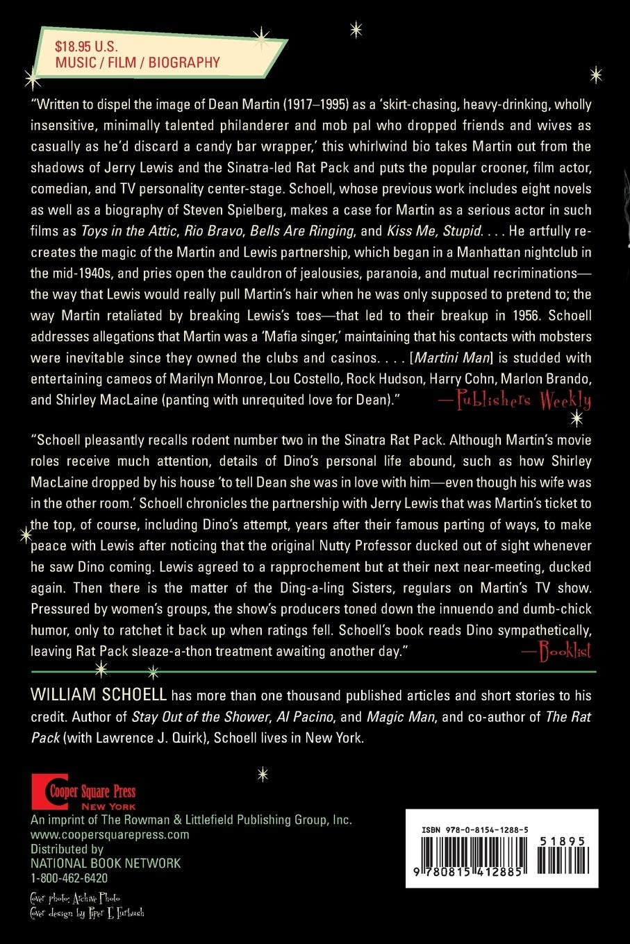 Dean Martin Biography: The Life of Martini Man - Perfect for Music Lovers & Cocktail Enthusiasts