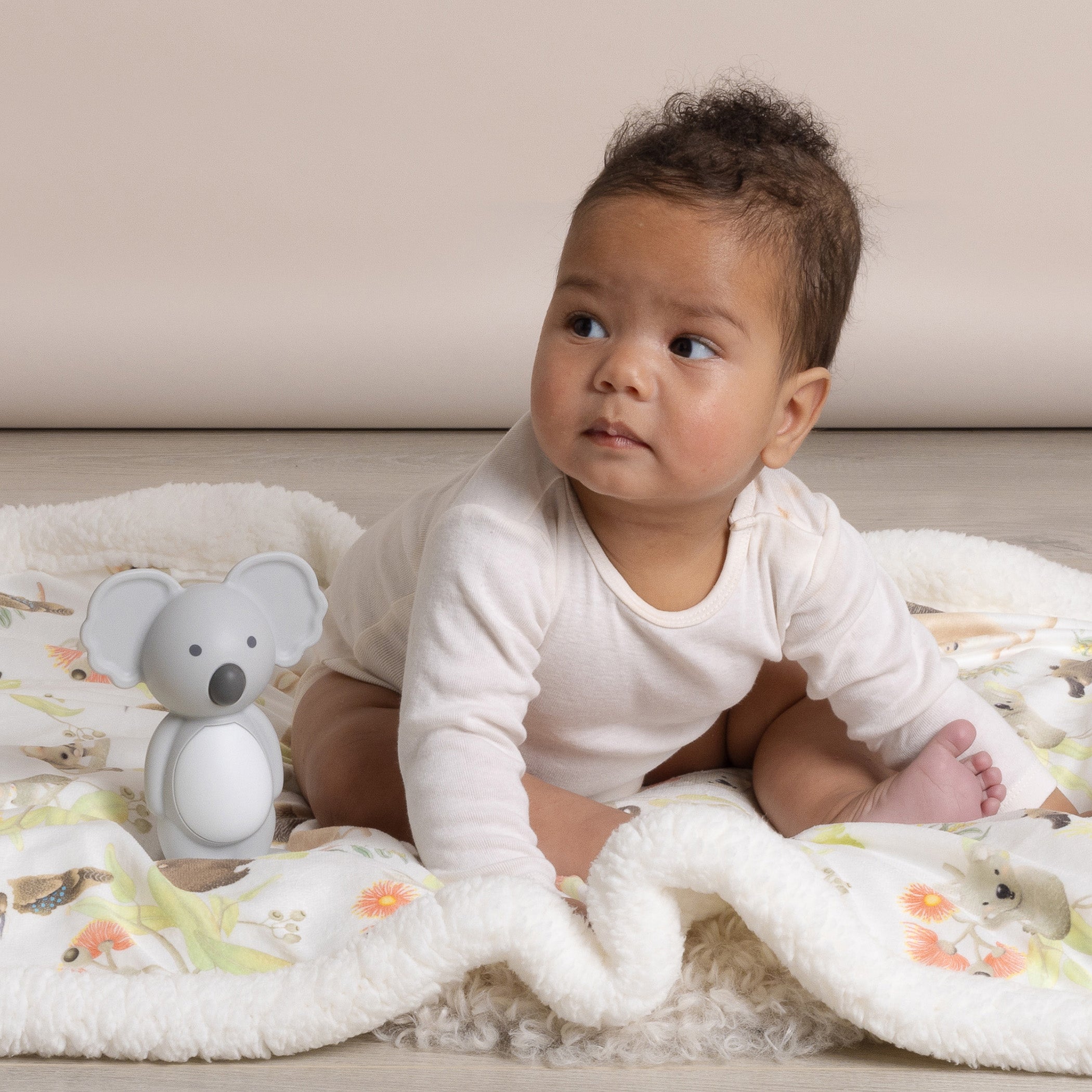 Aussie Animals Bubba Koala Silicone Teething Toy for Babies - Safe & Soft Grey Teether for Soothing Sore Gums - Perfect for Travel, Daycare & On-the-Go Parenting