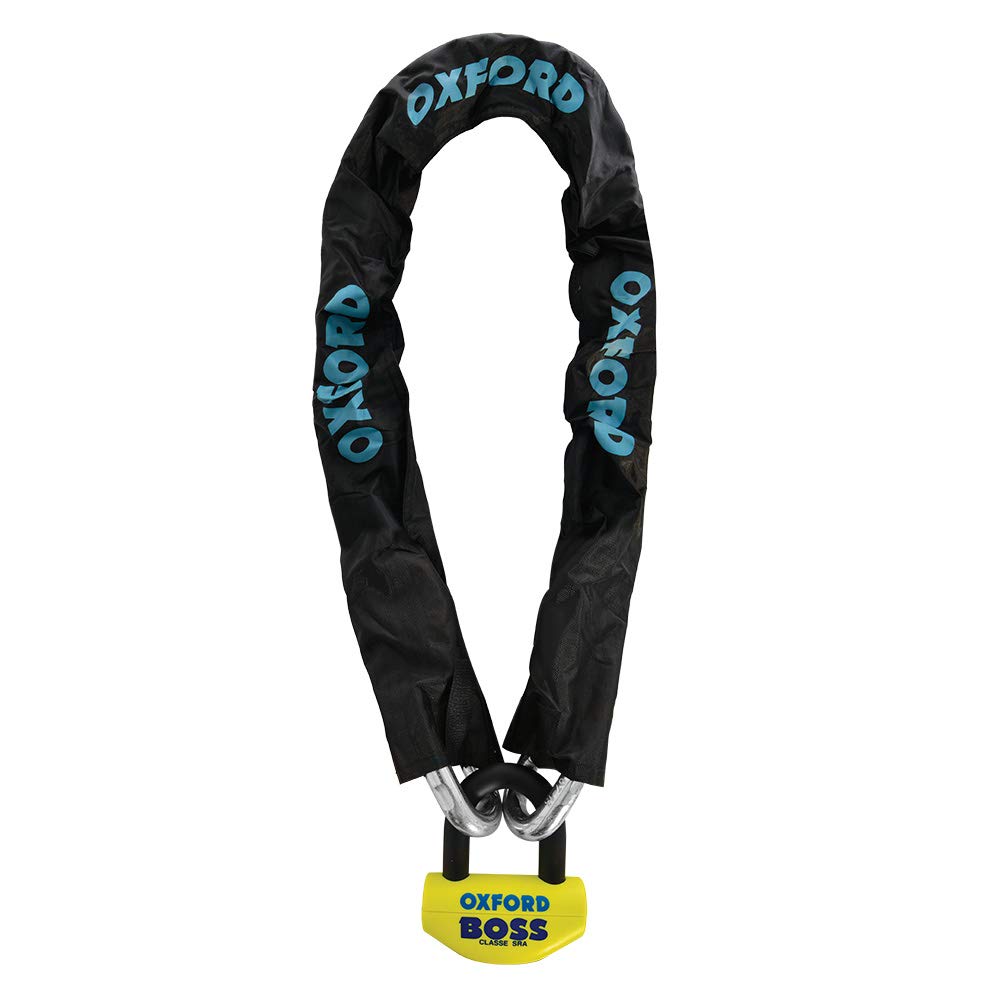 Oxford BigBoss 12mm Motorcycle Chain Lock 2.0M (OF809) - Heavy Duty Security for Bikes, Scooters & ATVs - Ideal for Parking, Storage & Travel Protection
