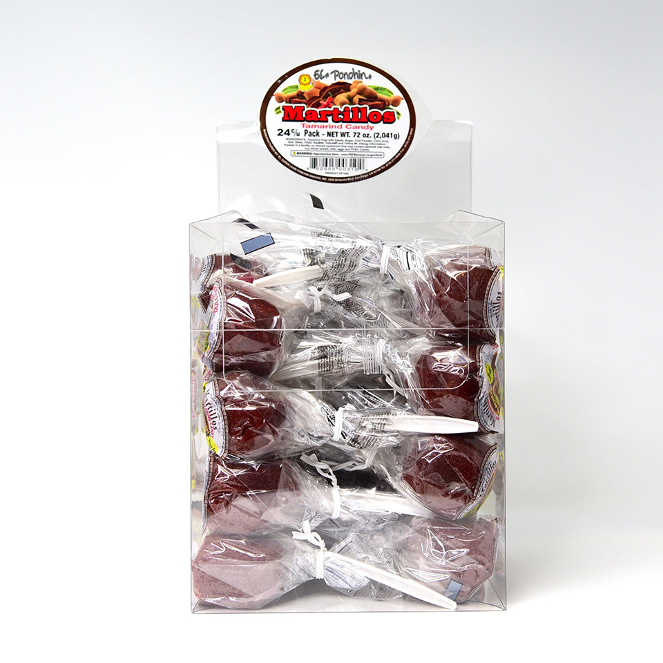 El Leon Martillo Tamarindo Candy | 24 Count Box | Sweet & Tangy Tamarind Flavored Treats for Parties, Gifts & Snacking
