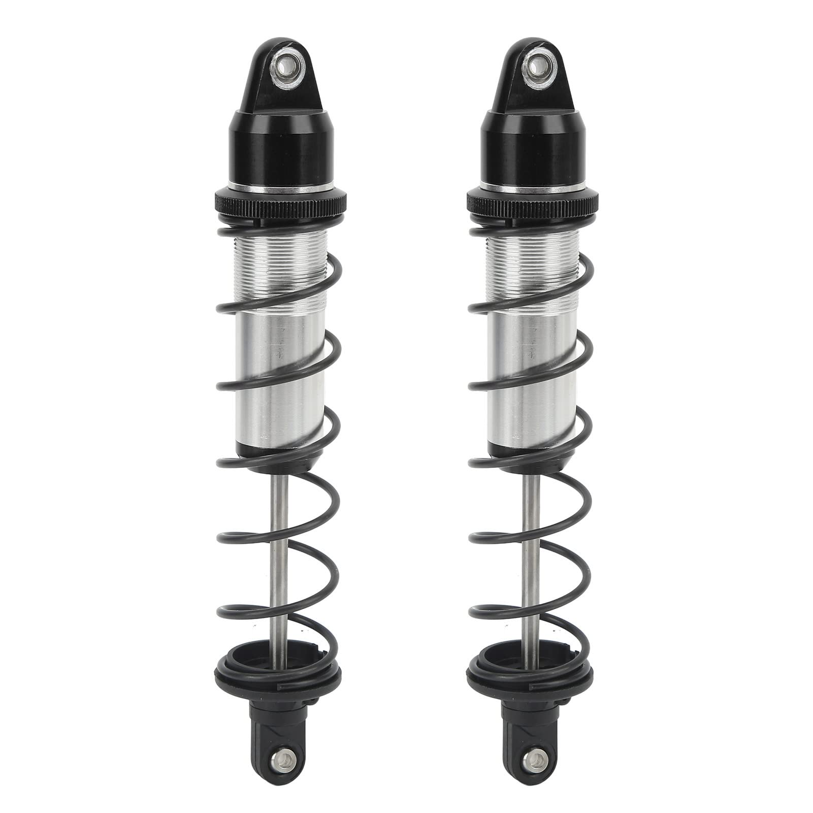 1/5 Scale RC Car Shock Absorber Set - 2Pcs Front & Rear 190mm Dampers for Off-Road Bashing, Crawling & Racing | Heavy-Duty Black ABS Construction | Compatible with 1/5 RC Trucks & Buggy Models