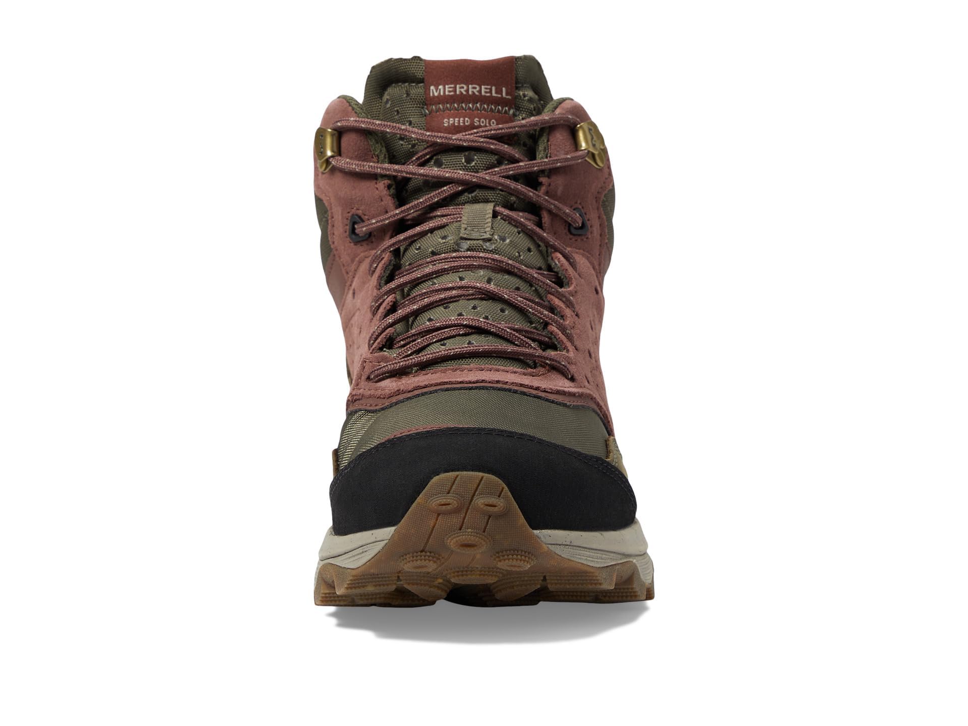 Merrell Speed Solo Mid Waterproof Hiking Boots for Men - Lightweight Trekking Shoes with FloatPro Foam Midsole & Removable PU Footbed - Perfect for Mountain Trails, Camping and Outdoor Adventures
