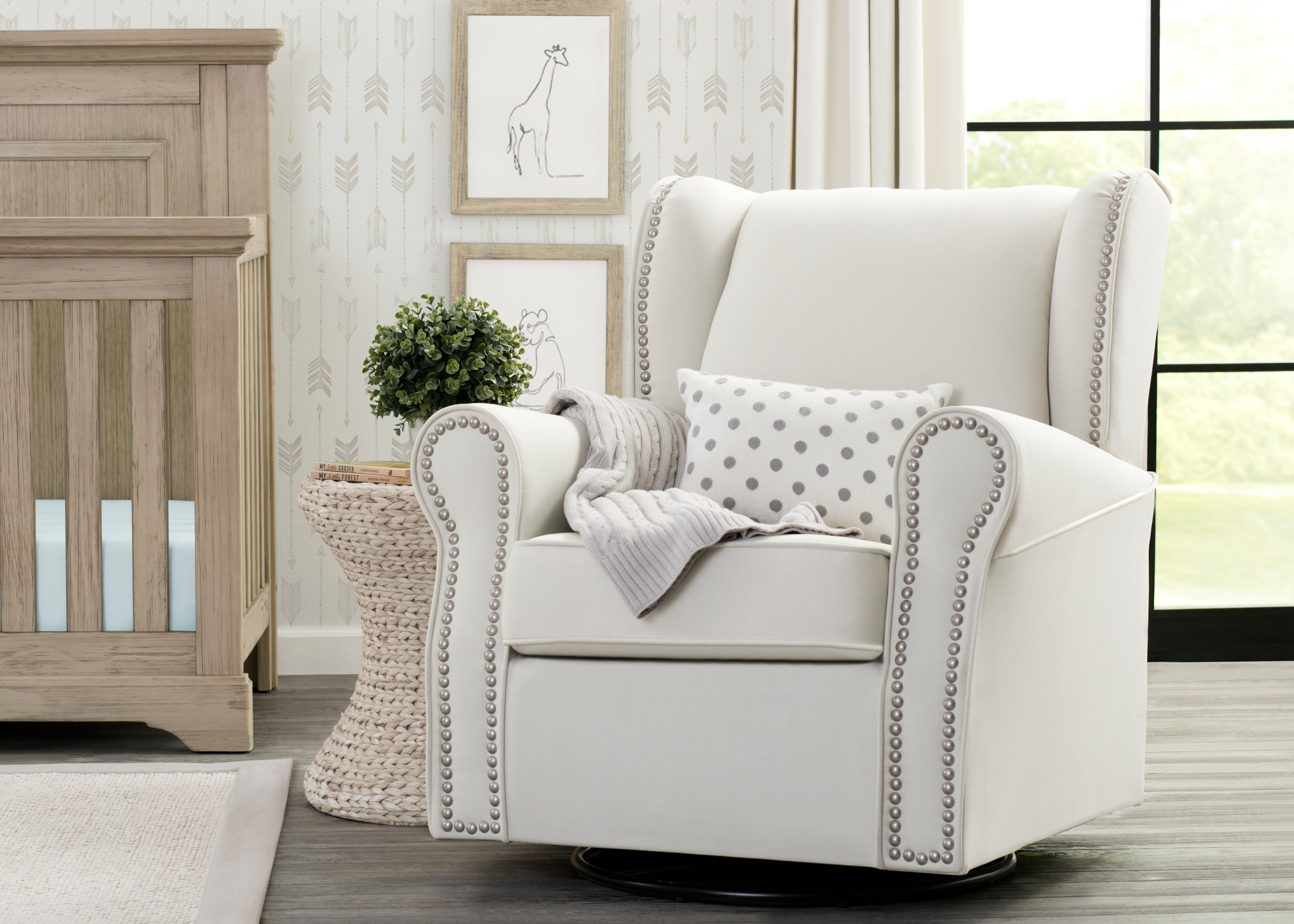 Middleton Glider Rocking Chair - Comfortable Nursery Glider for Baby Room, Breastfeeding & Relaxing - Perfect for Nurseries, Bedrooms & Living Rooms