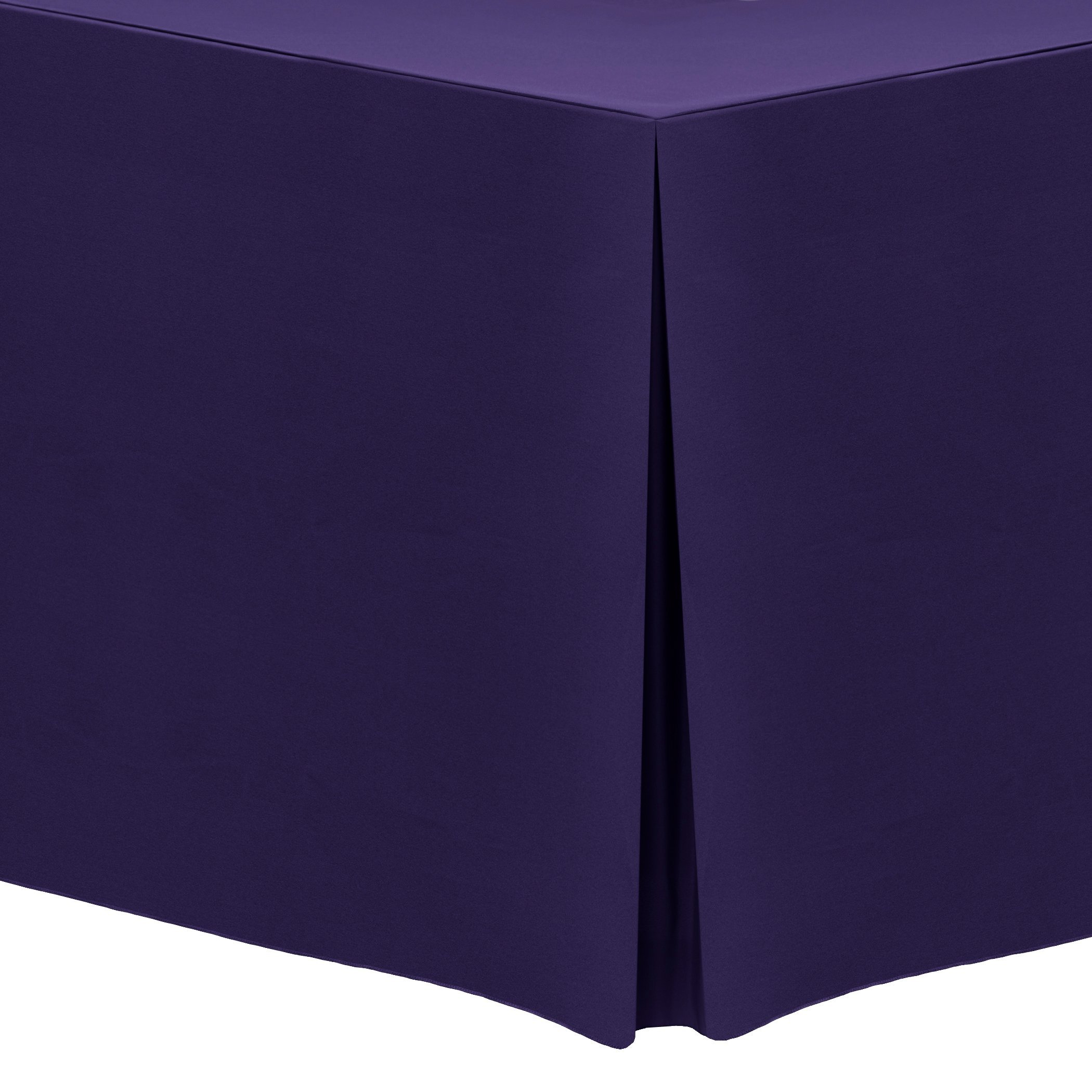 Premium 6 ft Polyester Tablecloth for 18x72-Inch Banquet & Folding Tables - 36