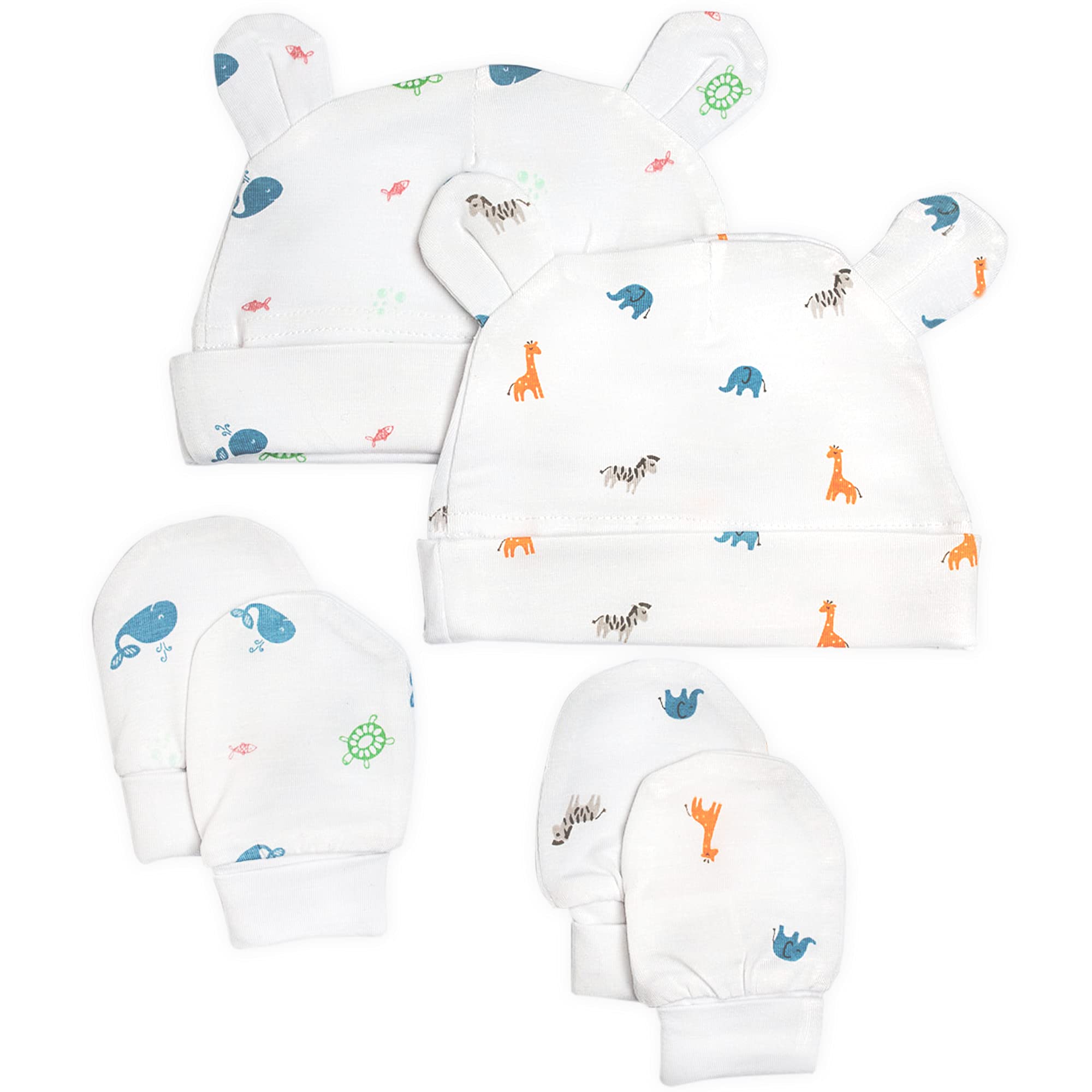 Soft Bamboo Baby Mittens 0-3 Months - Anti-Scratch Gift Set for Newborns & Showers - Cozy Infant Essentials