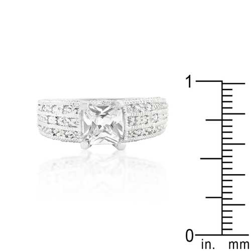 Princess Cut Cubic Zirconia Ring - Elegant & Affordable Engagement Jewelry for Women | Perfect for Proposals, Anniversaries & Special Occasions