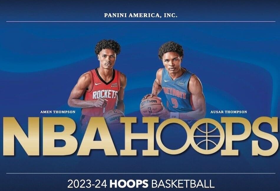 2023-24 Panini NBA HOOPS Basketball Box - 90 Cards + Wemby Card for Collectors & Fans