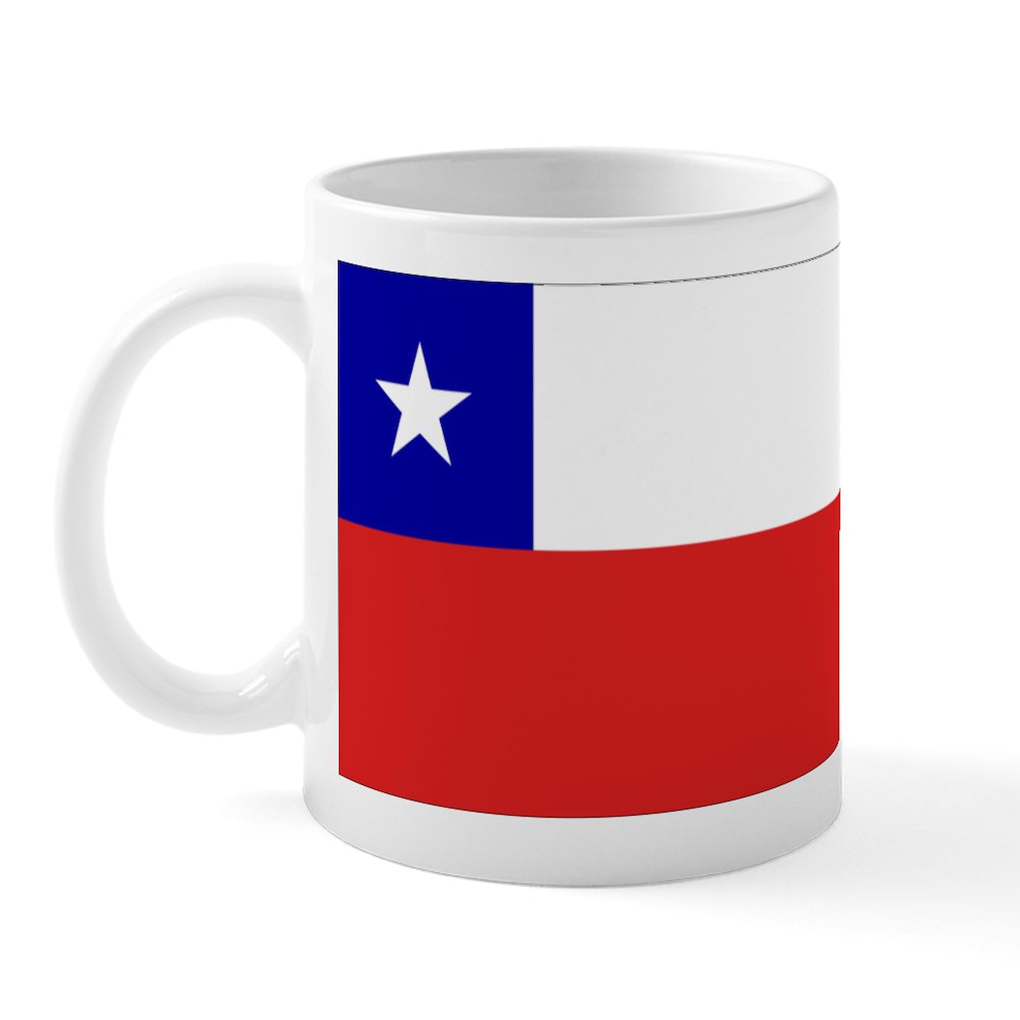 Chile Themed 11 oz (325 ml) Ceramic Coffee Mug - Perfect for Hot Tea, Coffee & Hot Chocolate - Ideal for Home, Office & Gifts