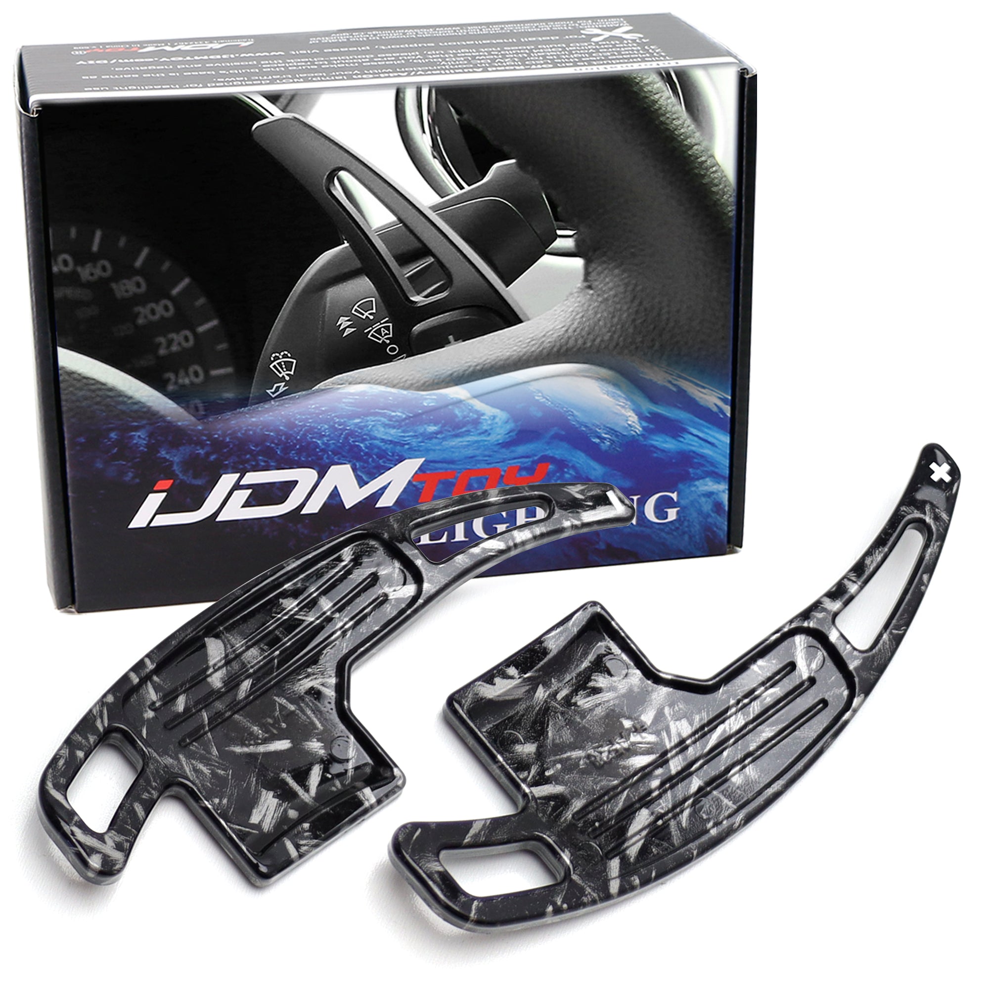 Premium Forged Aluminum Steering Wheel Paddle Shifters for 2015-2023 Ford Mustang - Racing Style Gear Shift Paddles for Enhanced Driving Performance (Perfect for Track Days & Sporty Street Driving)