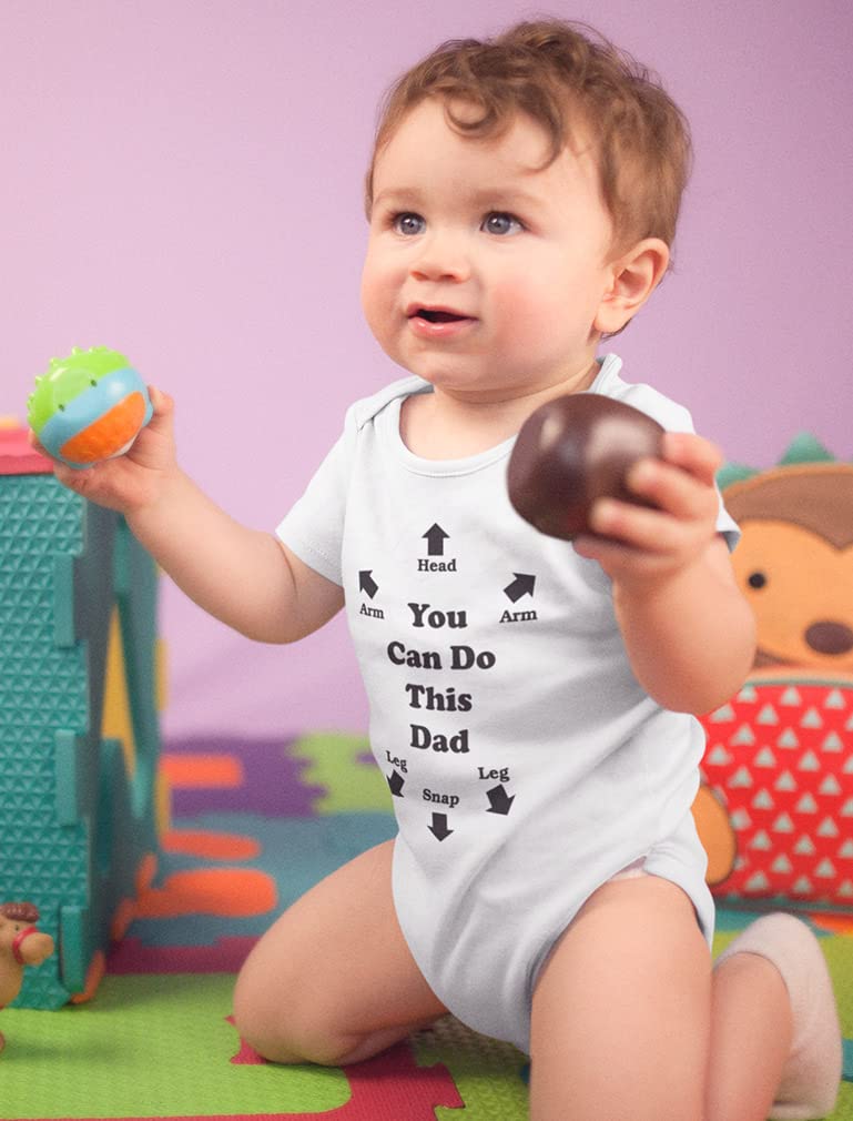Funny Baby Bodysuit - 'You Can Do This' New Dad Gift for Infant Boys & Girls | Perfect for Baby Showers, Birthdays & Parenting Humor