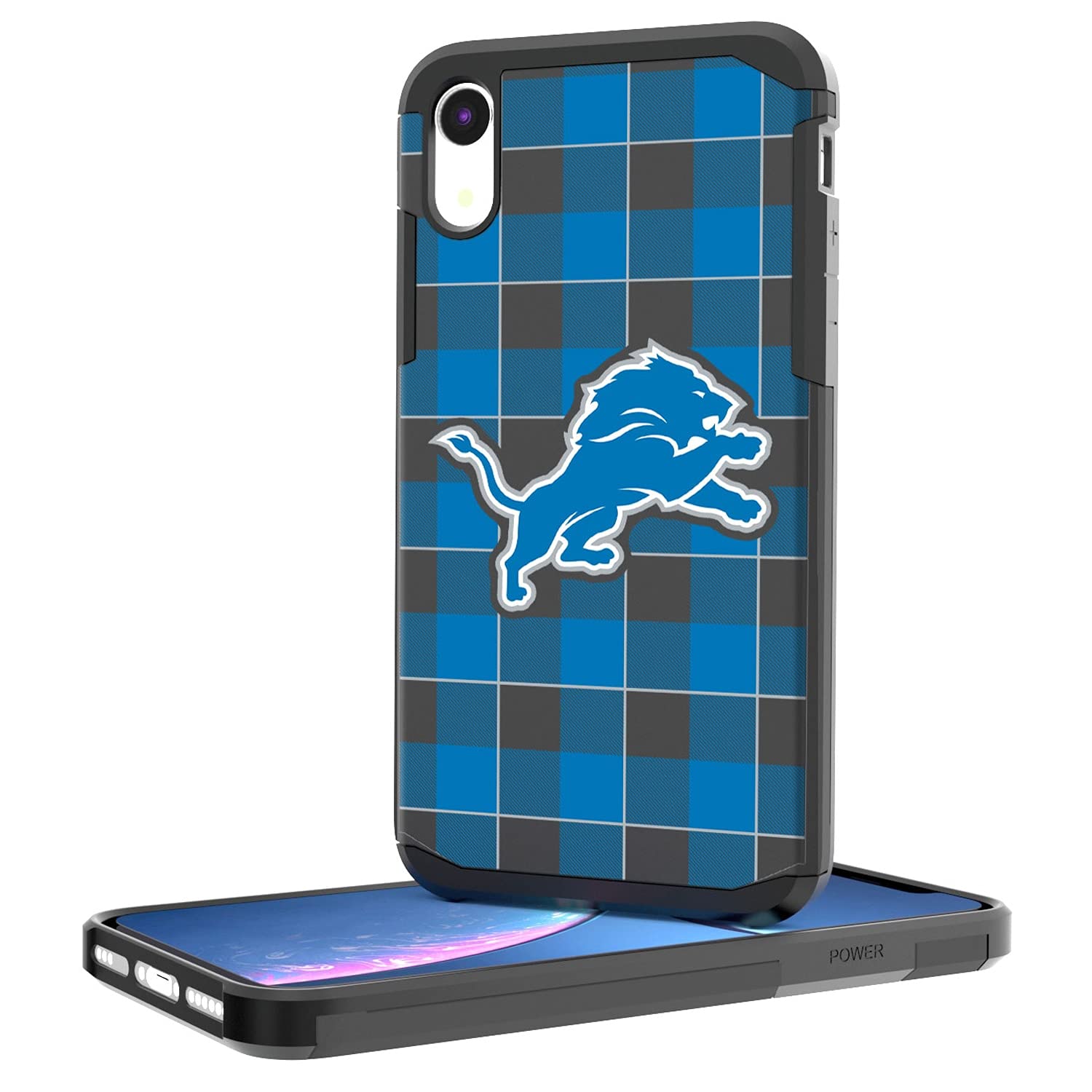 NFL iPhone Rugged Plaid Design Case - Durable Protective Cover for iPhone 12/13/14 Pro Max - Perfect for Football Fans, Game Day & Outdoor Activities