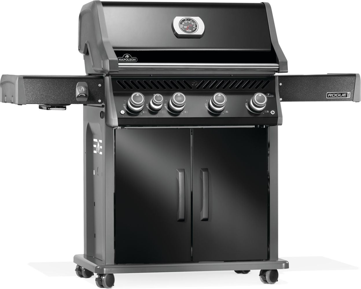 Napoleon Black Rogue PRO 525 SIB Portable Gas Grill - Outdoor BBQ, Camping & Tailgating - High-Performance Stainless Steel Grill for Backyard, Patio & Picnics