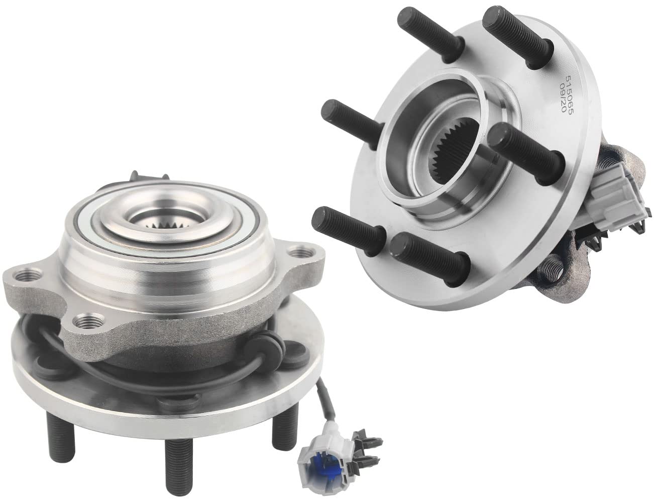 Premium Front Wheel Bearing Hub Assembly with ABS - 6 Lug Design - Compatible with Nissan Frontier, Pathfinder, Xterra & Suzuki Equator - 515065 Pair - Perfect for Off-Roading, Towing & Daily Driving