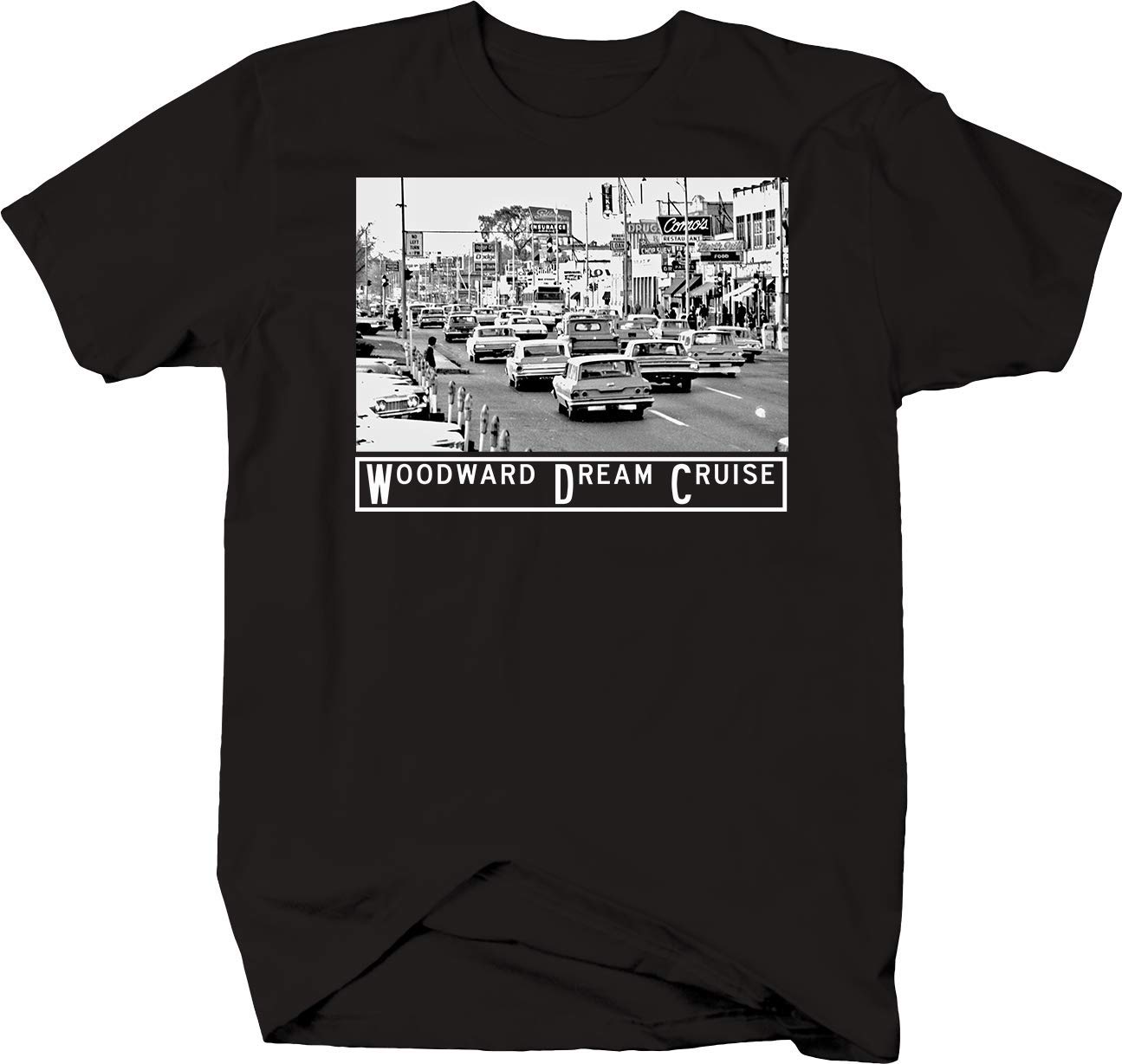 EVH Detroit Downtown Dream Cruise Cars T-Shirt for Men & Women - Unisex Vintage Graphic Tee - Perfect for Car Shows, Cruises & Casual Wear