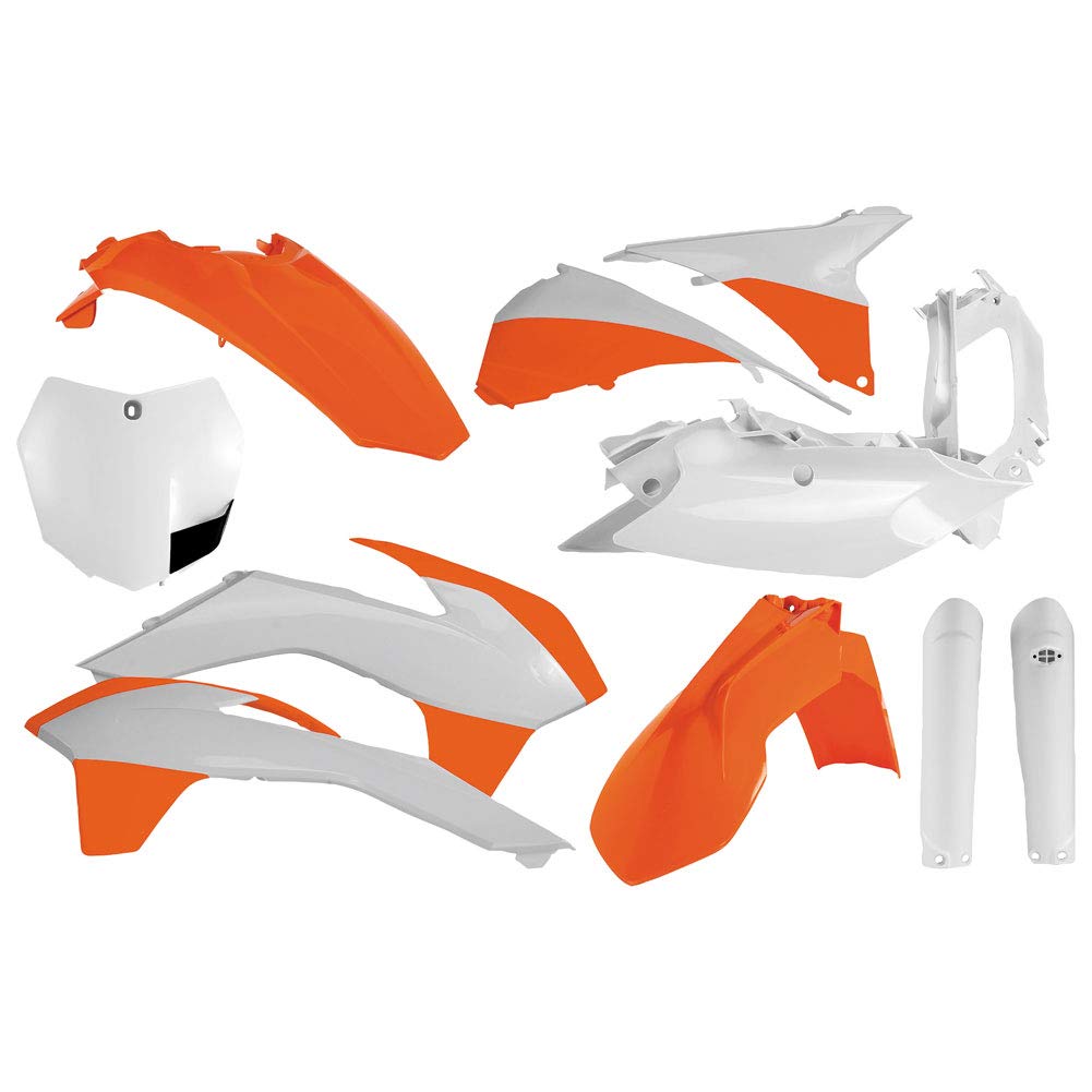 Original Acerbis Full Plastic Kit for KTM 150 SX 2015 - OEM Replacement Body Panels - Perfect for Motocross Racing & Off-Road Bike Restoration