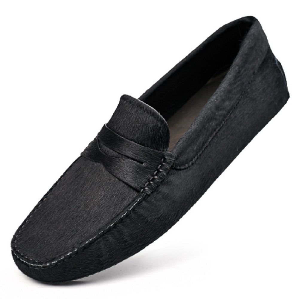 HappyShop™ Men's Luxury Horsehair Moccasin Slip-On Driving Loafers - Comfortable Casual Shoes for Work, Travel & Leisure