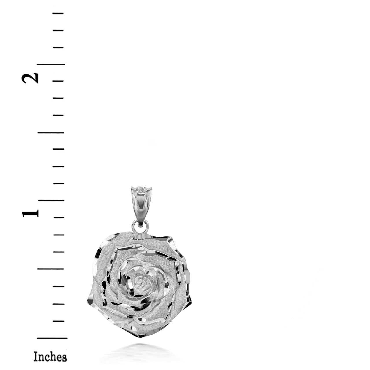 925 Sterling Silver Rose Flower Pendant Necklace for Women - Elegant Floral Jewelry Gift for Birthday, Anniversary & Valentine's Day