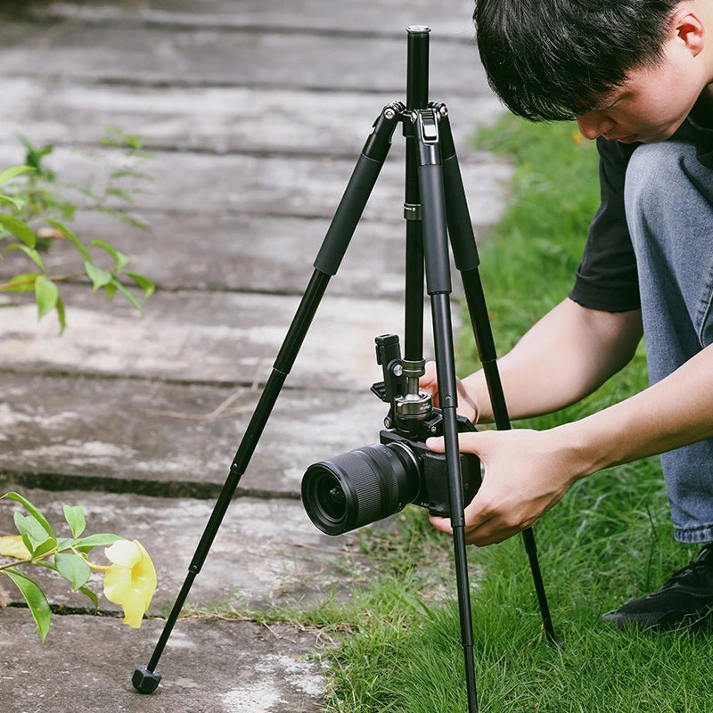Ulanzi MT 63 Portable Mini Tripod Stand with Phone Mount - Compact Lightweight Travel Tripod for Smartphones, DSLR Cameras & Vlogging - Perfect for Travel, Photography & Content Creation