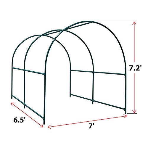 Heavy-Duty Camel Greenhouse Replacement Frame for Outdoor Large Hot Garden House - Supports Climbing Plants, Flowers & Vegetables (6.5'x7'x7.2') - Perfect for Vine Crops, Vertical Gardening & Backyard Greenhouses