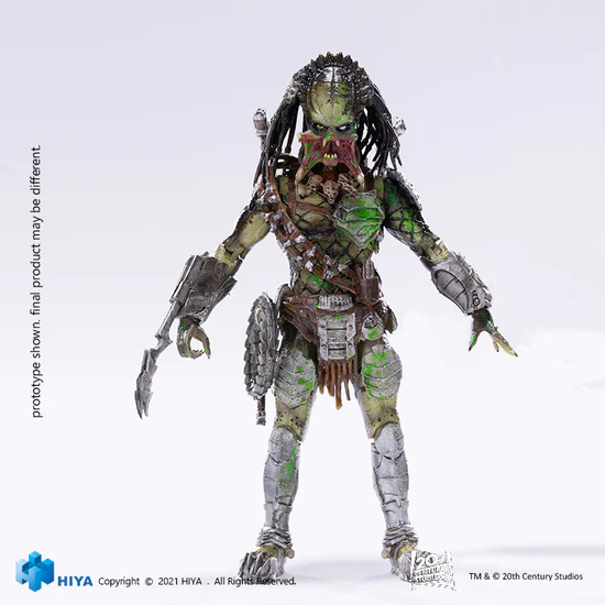 1/18 HIYA 5inch Action Figure - Exquisite Mini Series AVPR Battle Damage Wolf Predator Collectible Toy for Display & Play - Perfect for Movie Fans, Collectors & Gift Giving