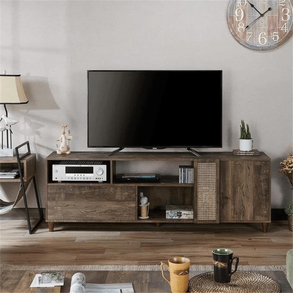 Oak TV Stand & Coffee Table Set - 70