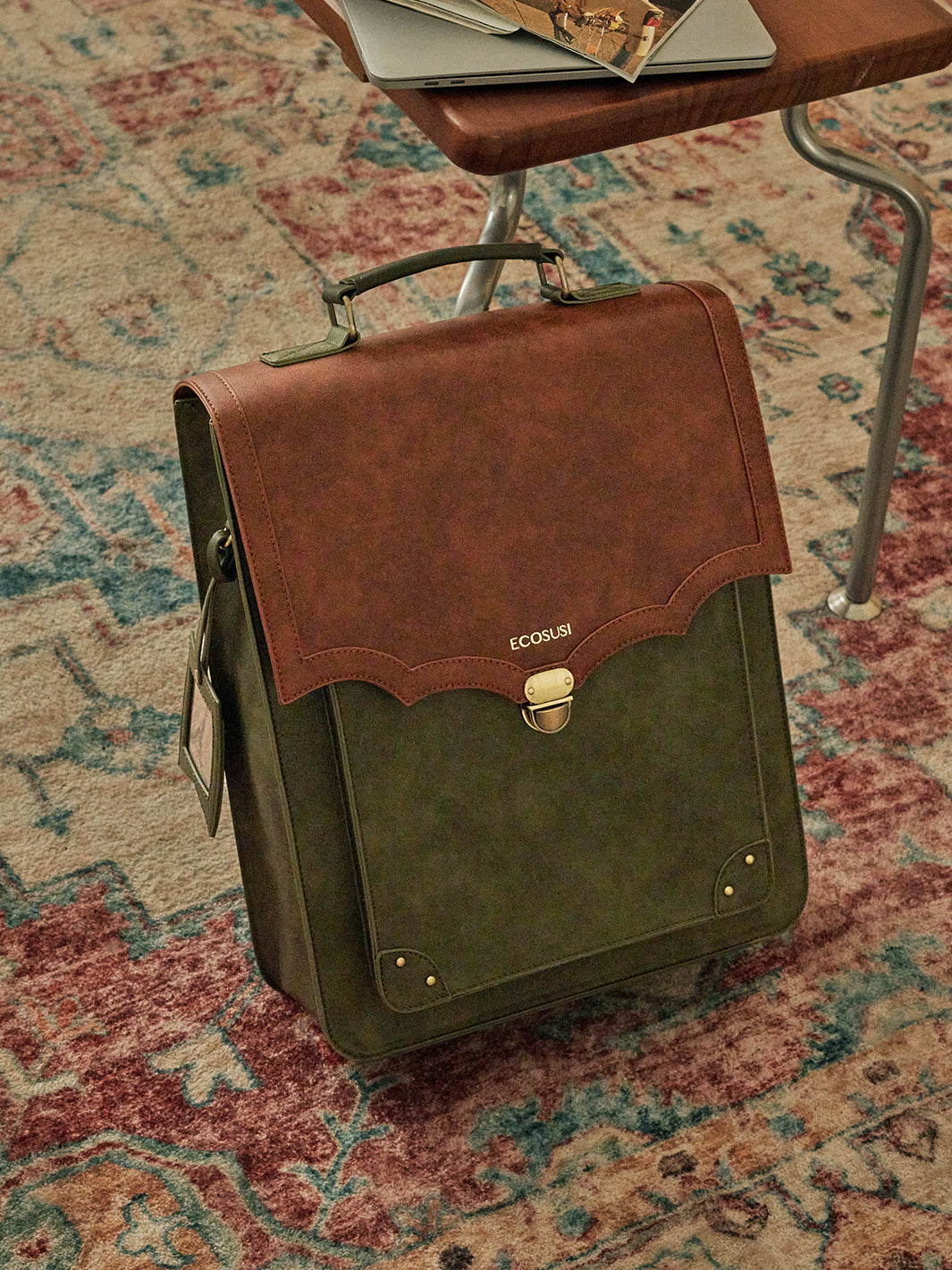 Vintage Aria Laptop Backpack for 11-15.6 Inch Notebooks - Stylish & Durable College, Work & Travel Computer Bag