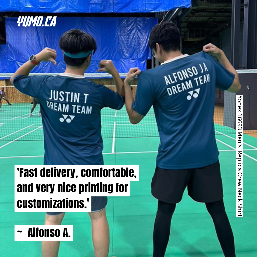 Yonex 16693 Men's Replica Crew Neck Tennis Shirt - Breathable & Comfortable for Training & Matches